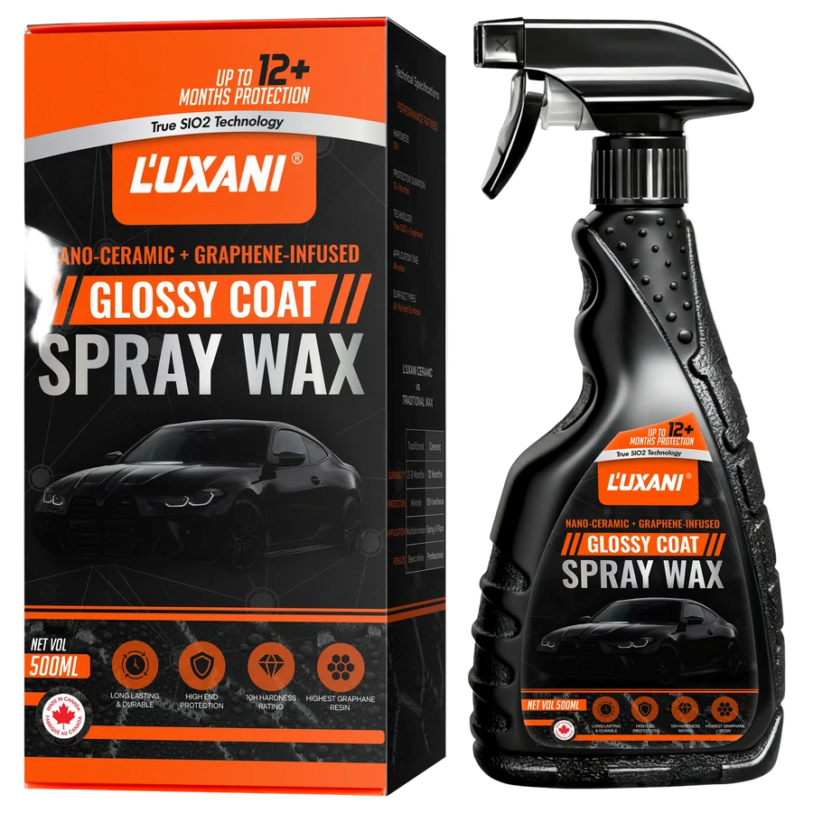 L'UXANI Graphene Ceramic Spray Coating, 17oz bottle and carton