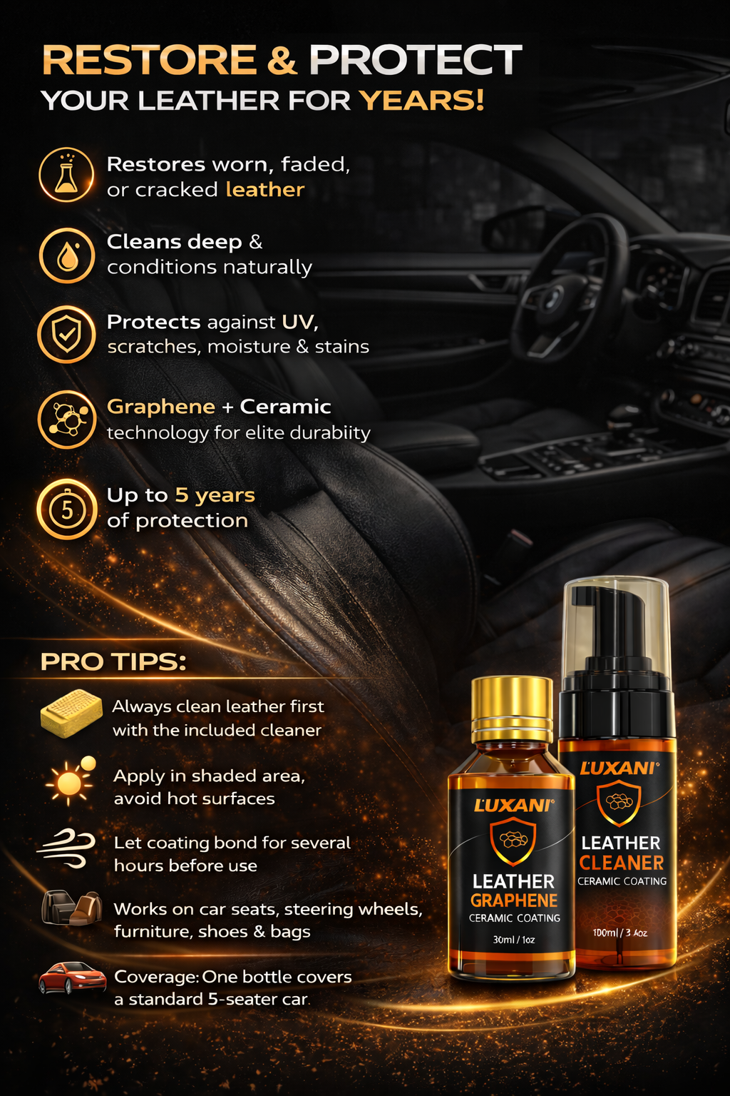 Leather Graphene Ceramic Coating