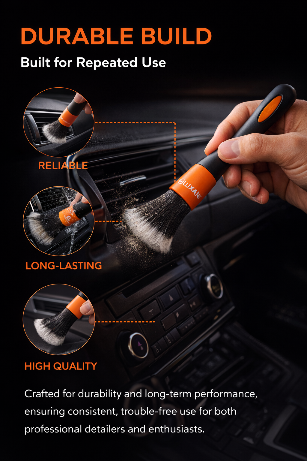 Interior Detailing Brush Large