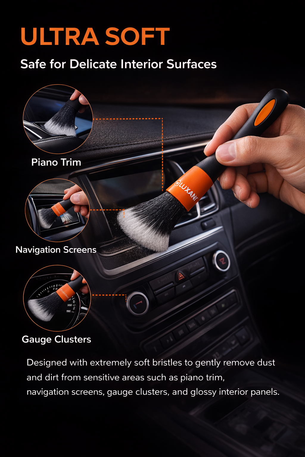Interior Detailing Brush Large